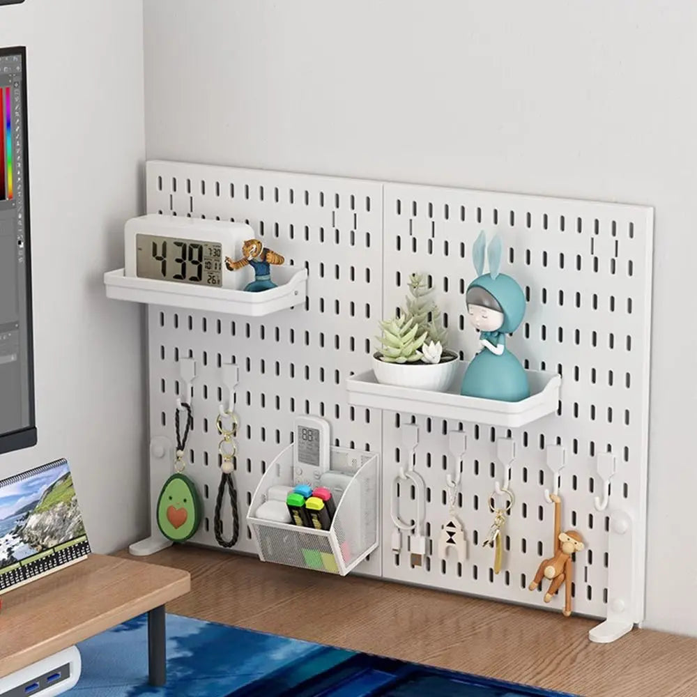 Wall-Mounted Plastic Pegboard