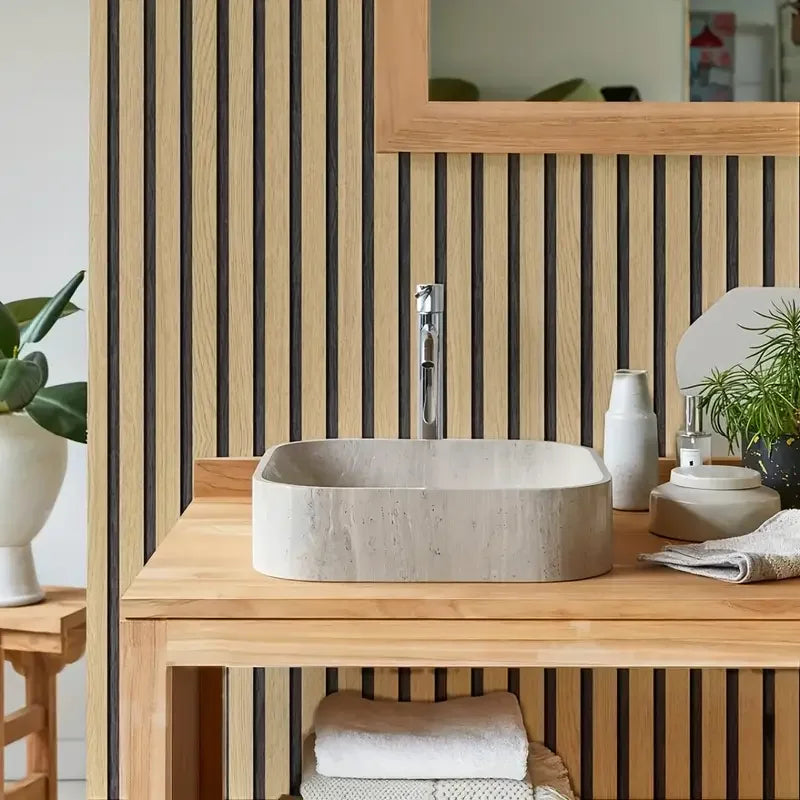 Waterproof Faux Plaid Wall Covering