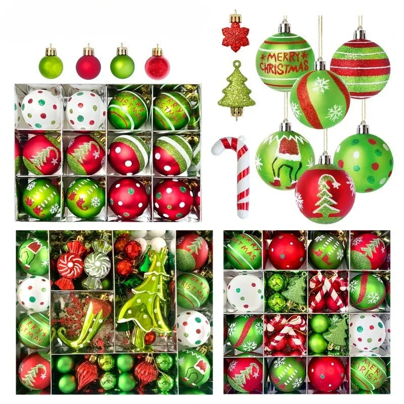 Christmas Ball Set Green Monster