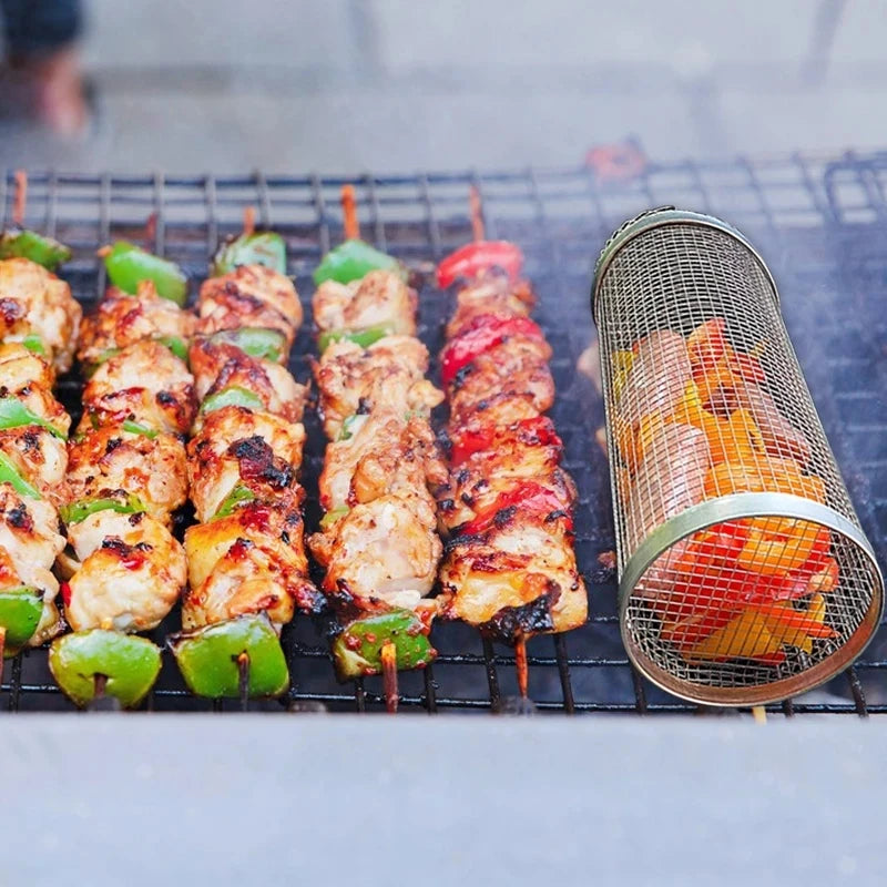 Outdoor BBQ Grill Basket