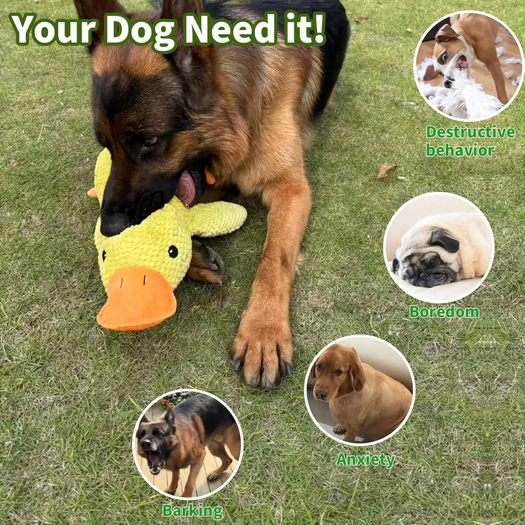 Duck Plush Dog Chew Toy