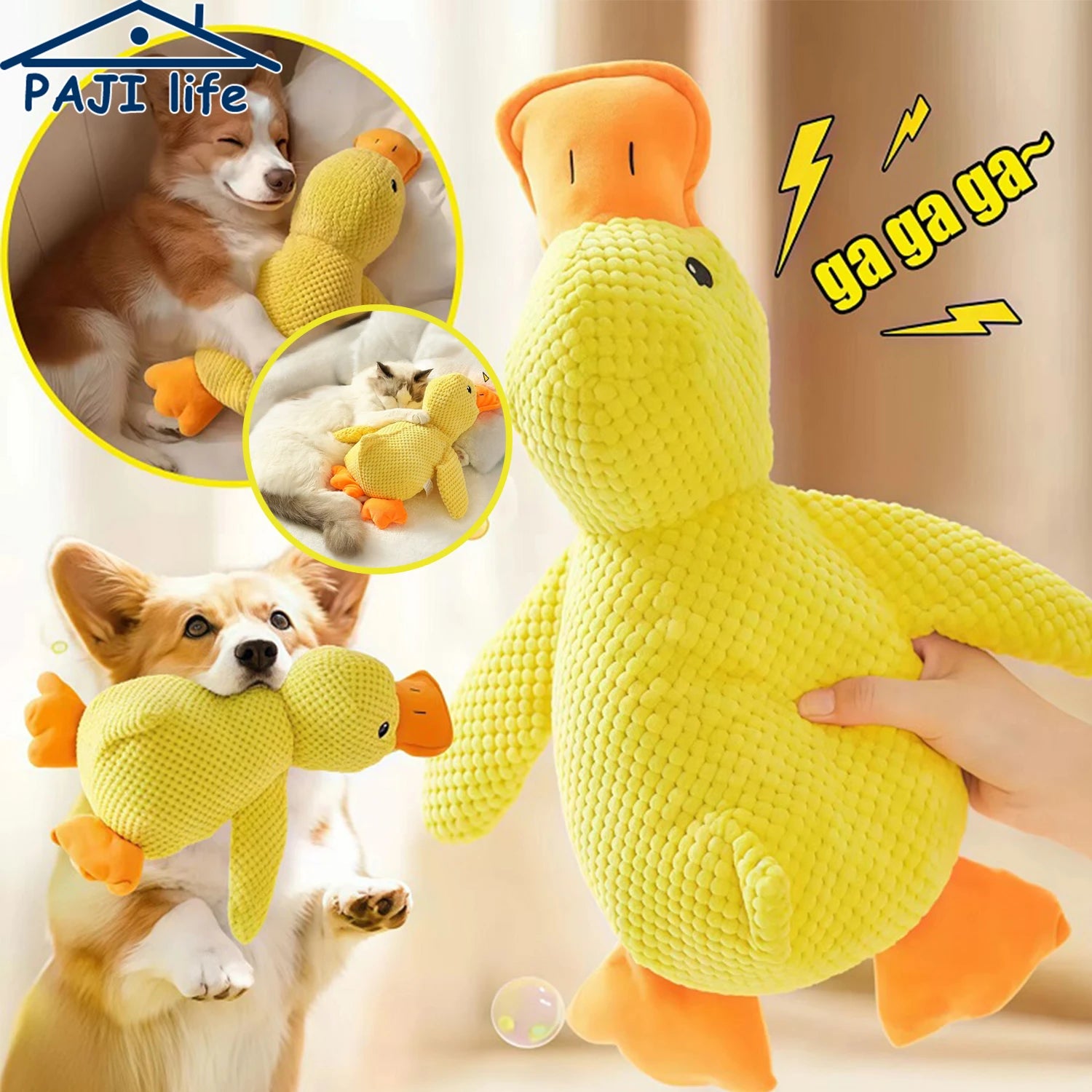 Duck Plush Dog Chew Toy