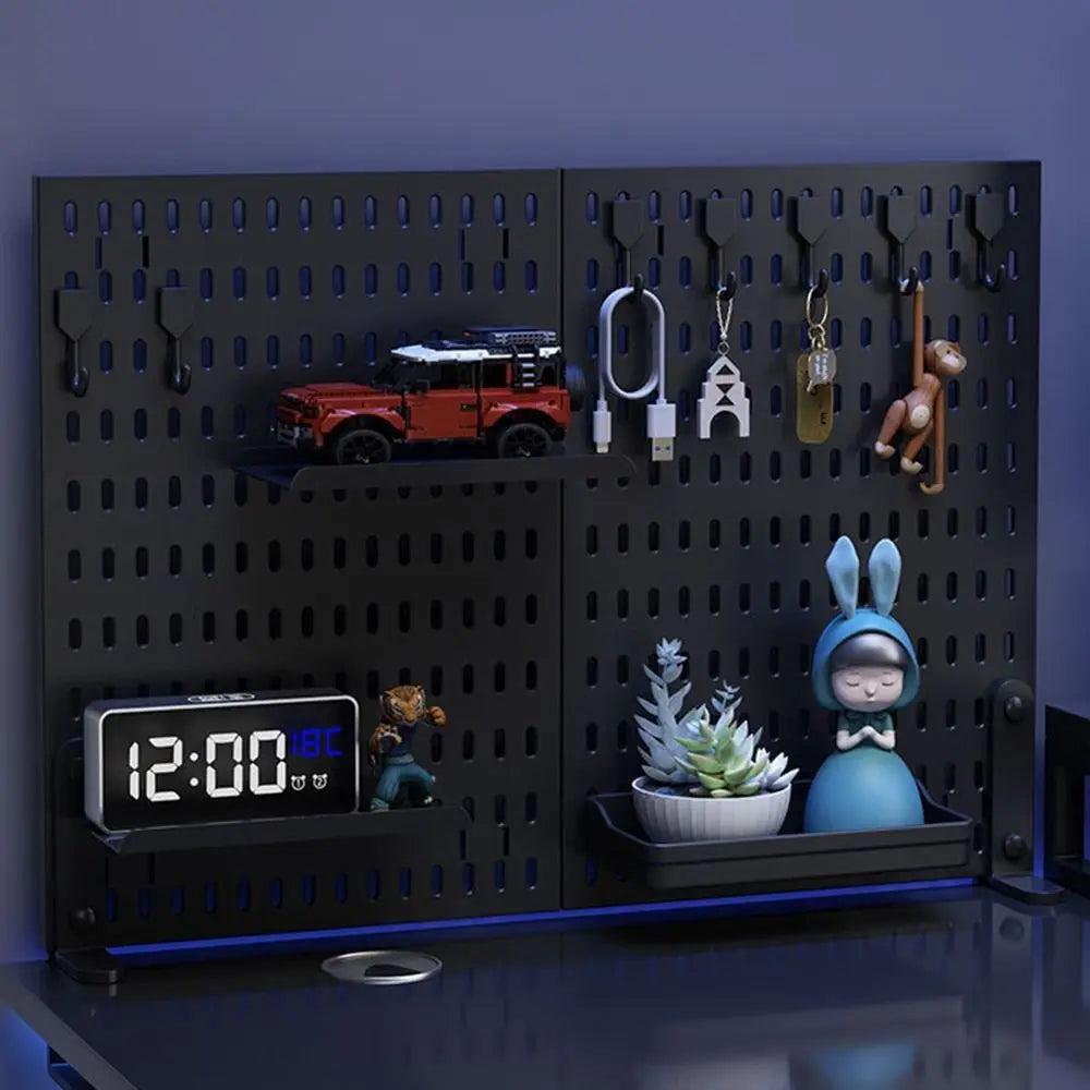 Wall-Mounted Plastic Pegboard