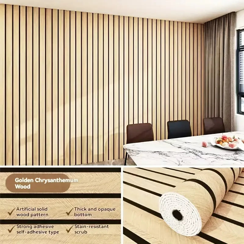 Waterproof Faux Plaid Wall Covering