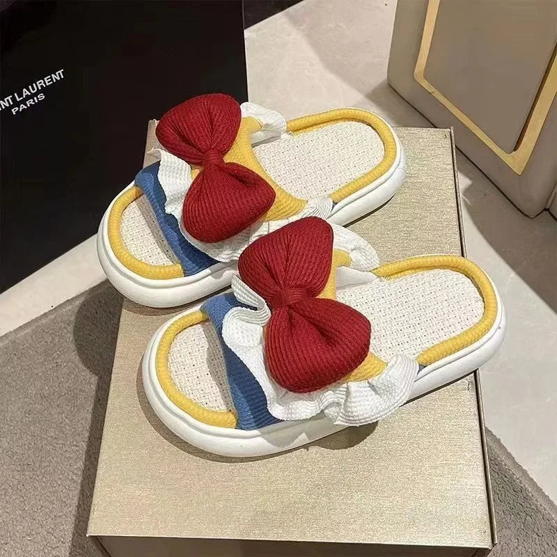 Women's Linen Slippers For Home