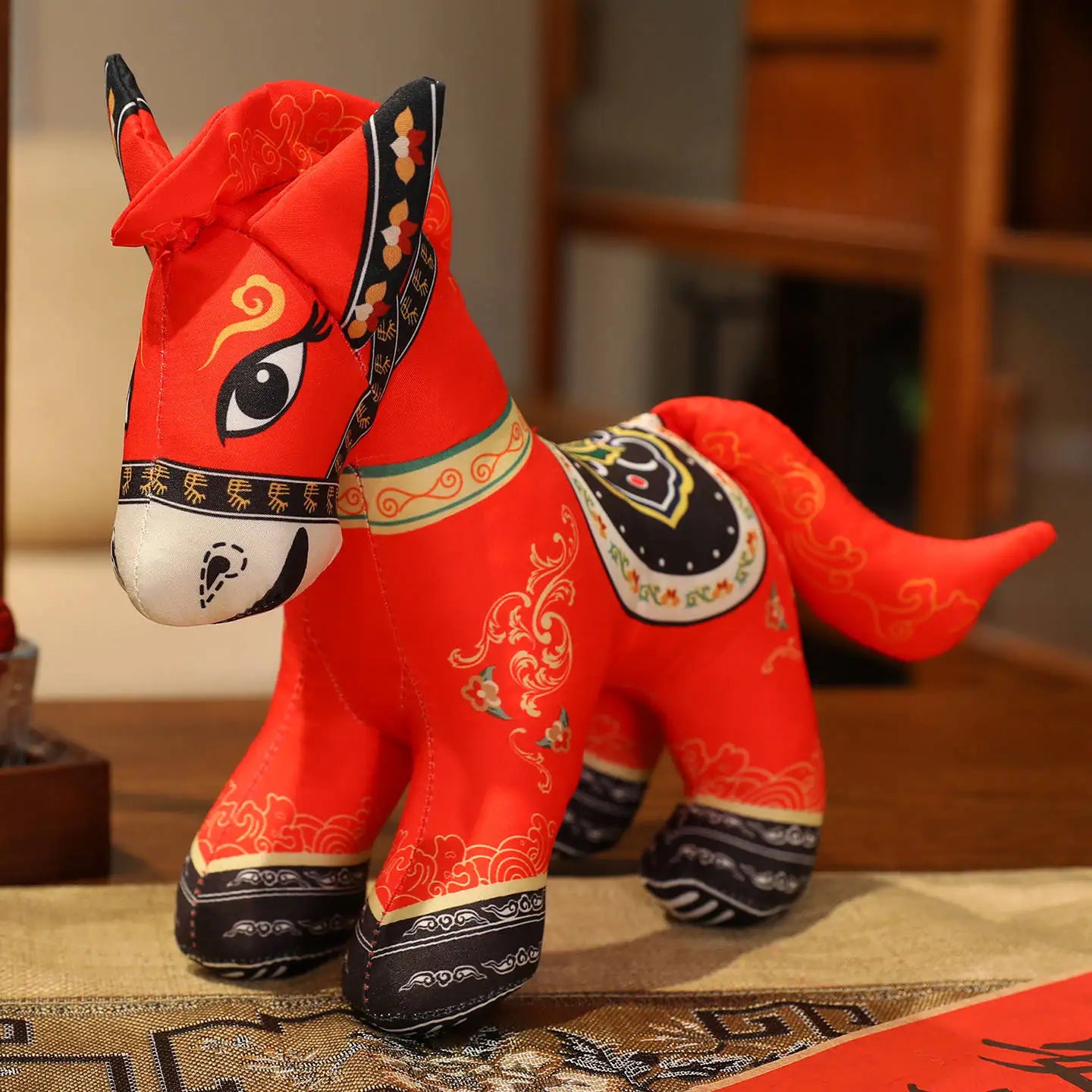 2026 Red Horse Plush Toy – New Year Festival Mascot