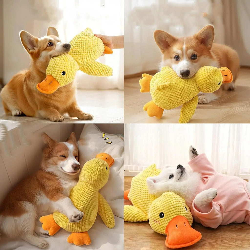 Duck Plush Dog Chew Toy