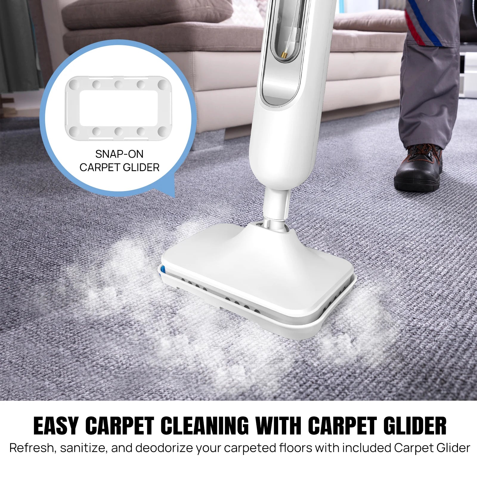 Steam Mop & Detachable Cleaner