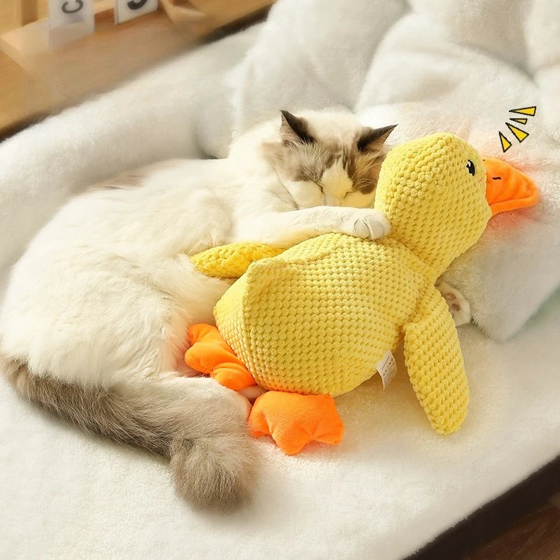 Duck Plush Dog Chew Toy