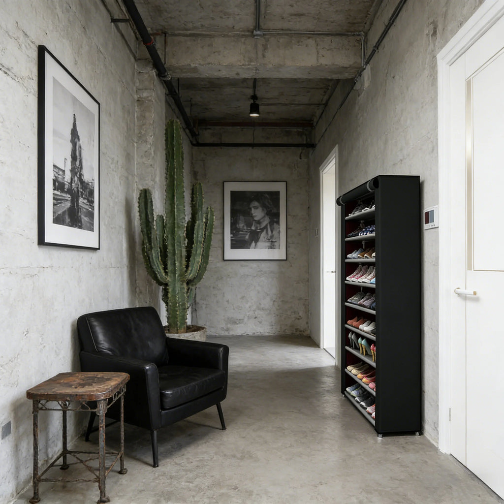 6–10 Tier Rolling Shoe Cabinet