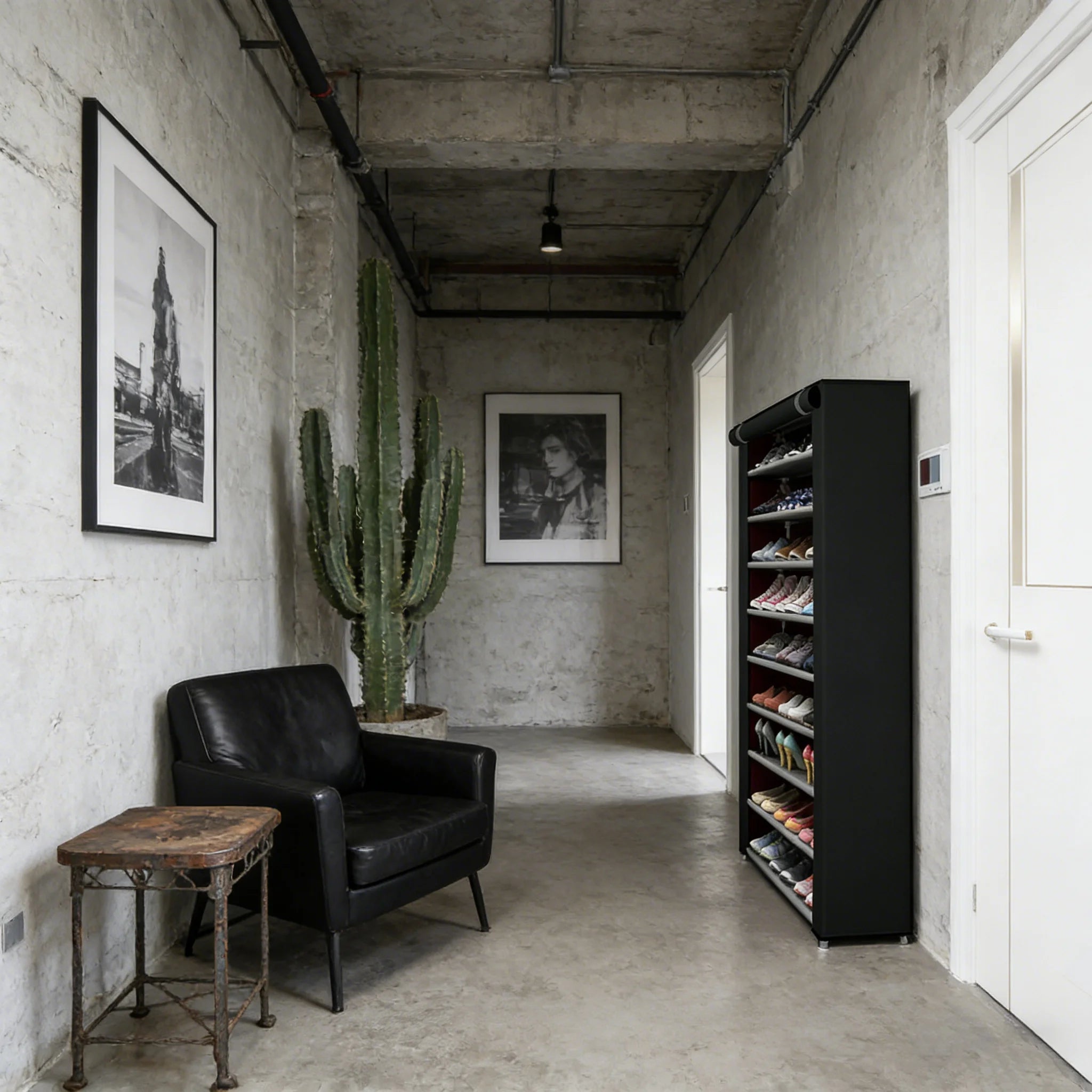 6–10 Tier Rolling Shoe Cabinet