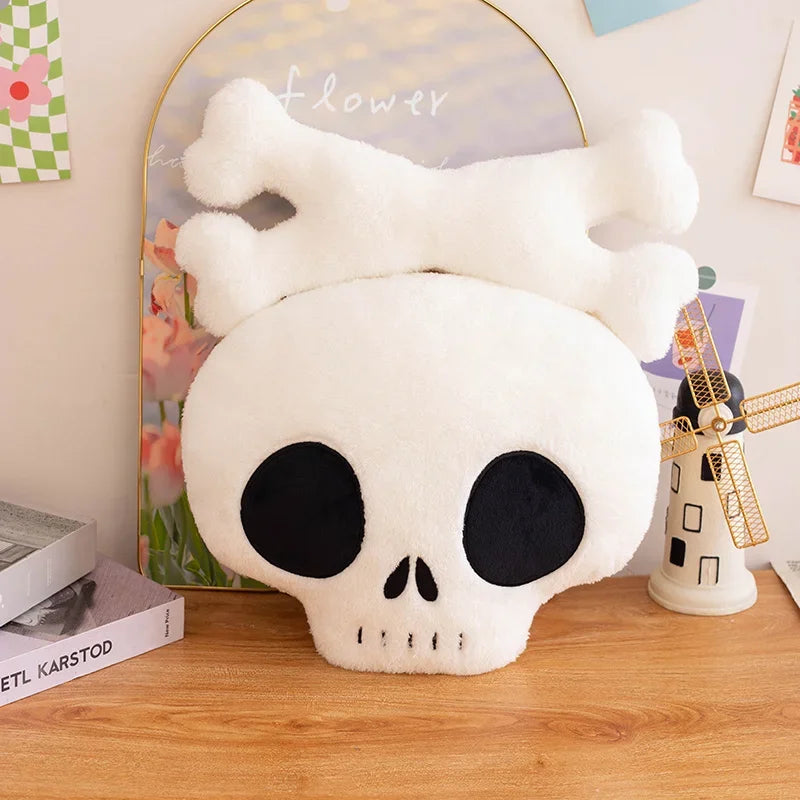 Stuffed Skull & Bone Plush Toy