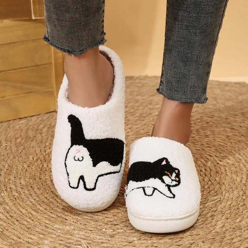 Plush Dog House Slippers
