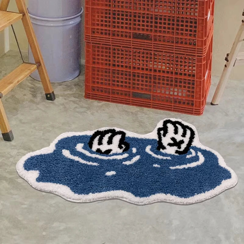 Puddle Handprint Floor Mat