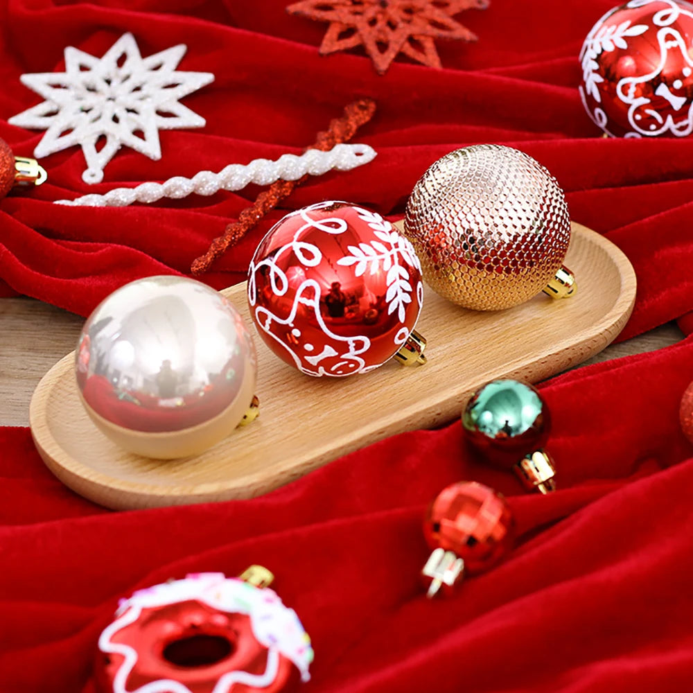 45pcs Colorful Xmas Balls – Tree Hanging Ornaments