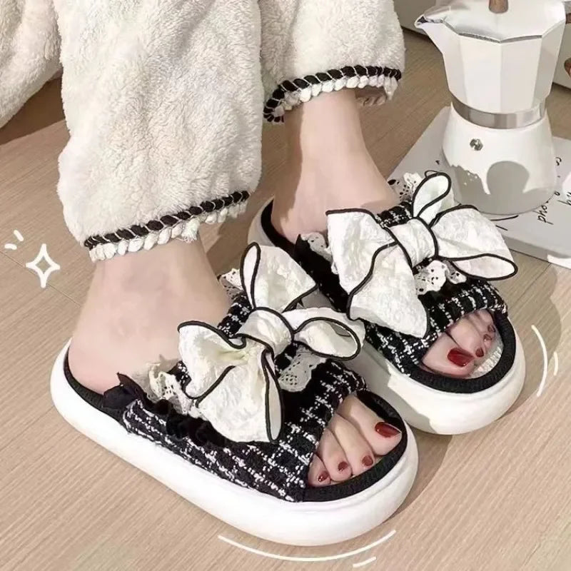 Women's Linen Slippers For Home