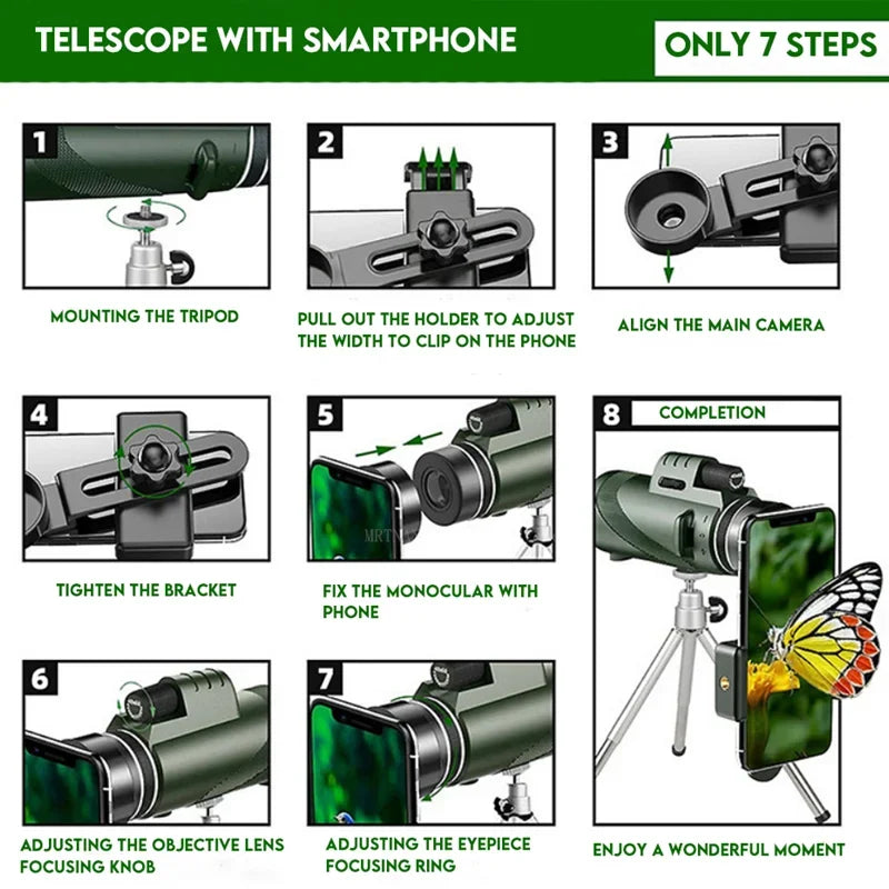 Compact Travel & Camping Telescope