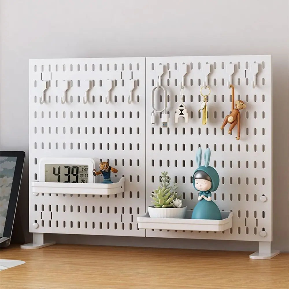 Wall-Mounted Plastic Pegboard