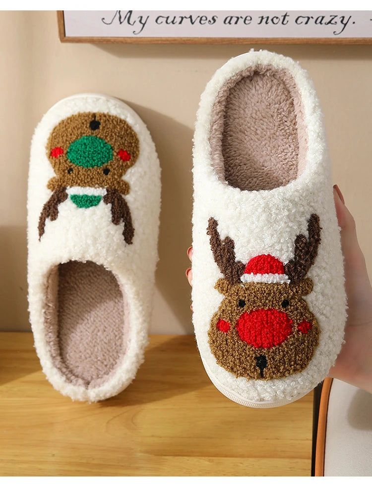 Christmas Cotton Slippers