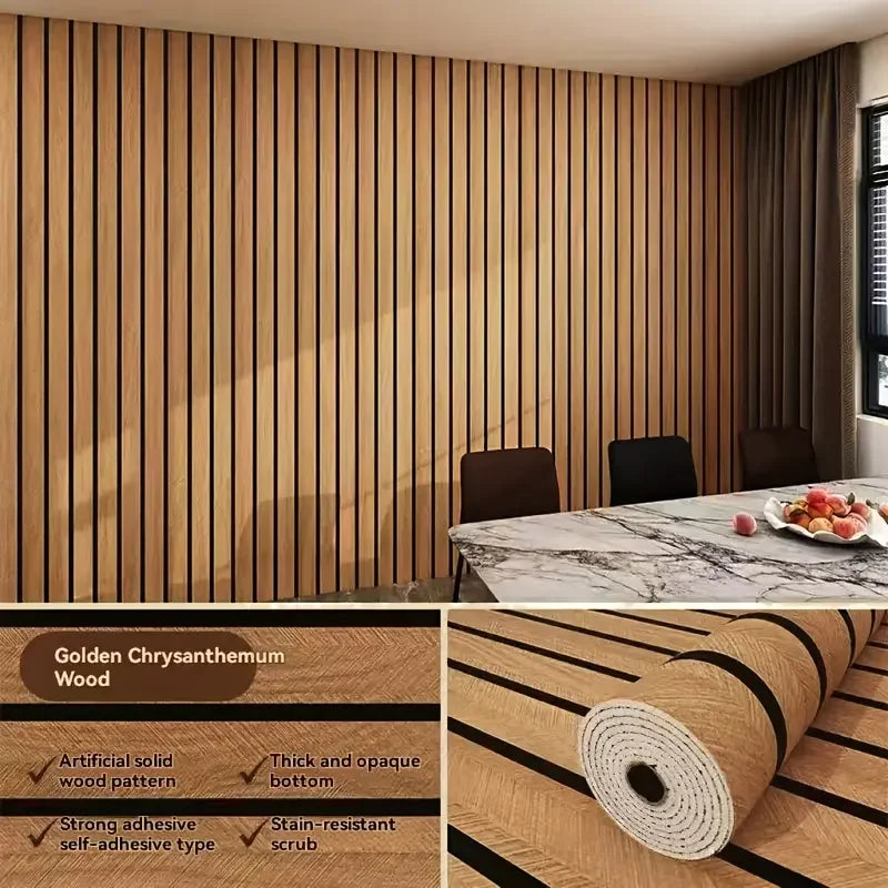 Waterproof Faux Plaid Wall Covering