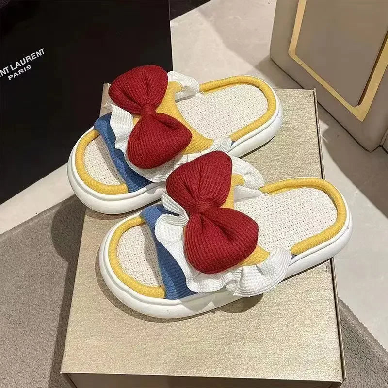 Women's Linen Slippers For Home