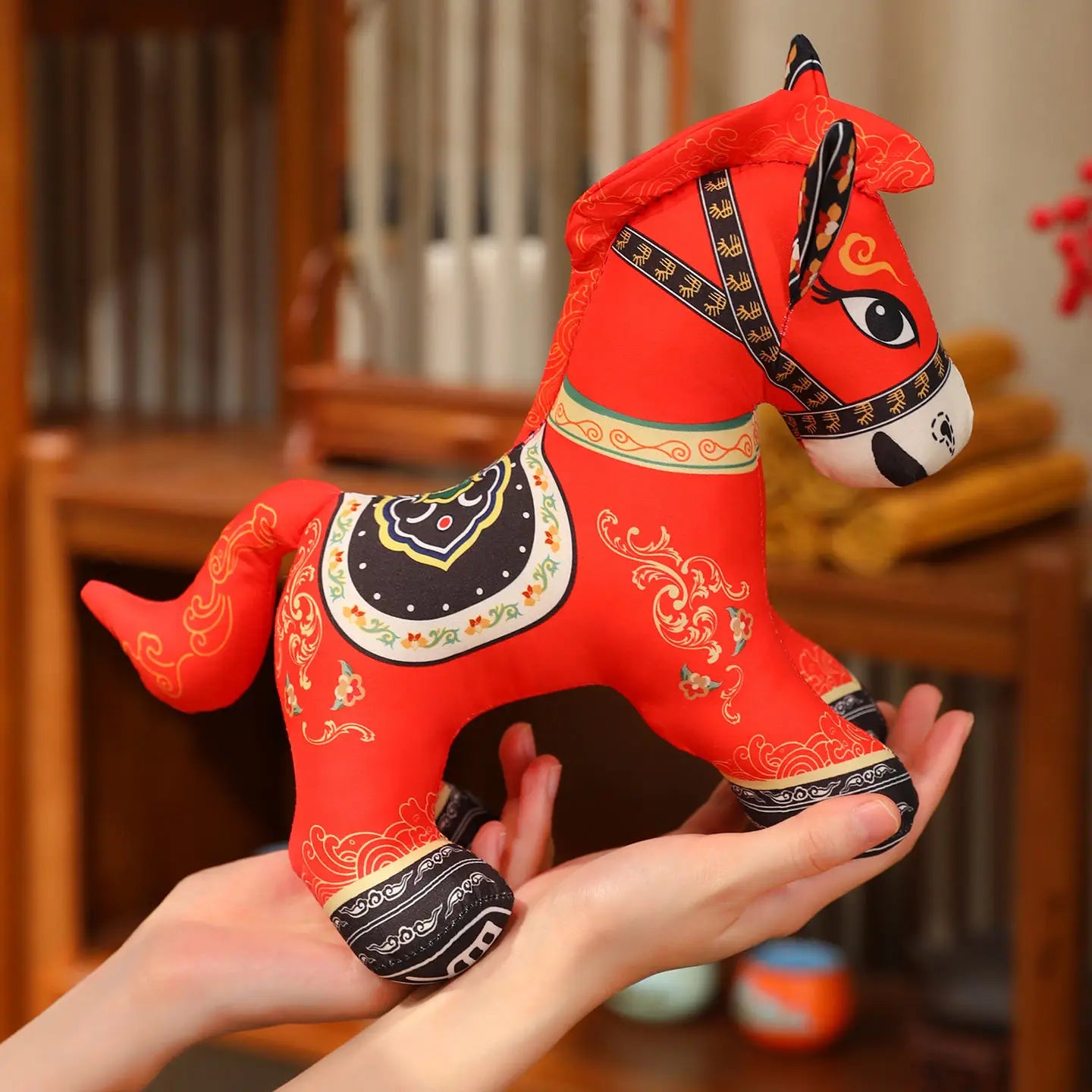2026 Red Horse Plush Toy – New Year Festival Mascot