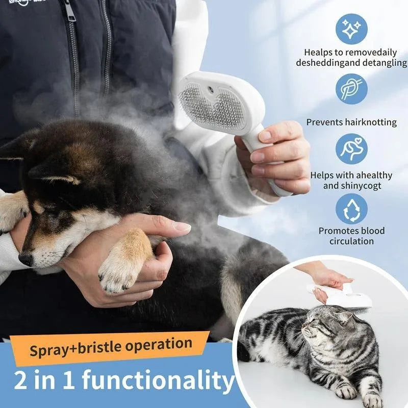 Pet Steam Massage Brush