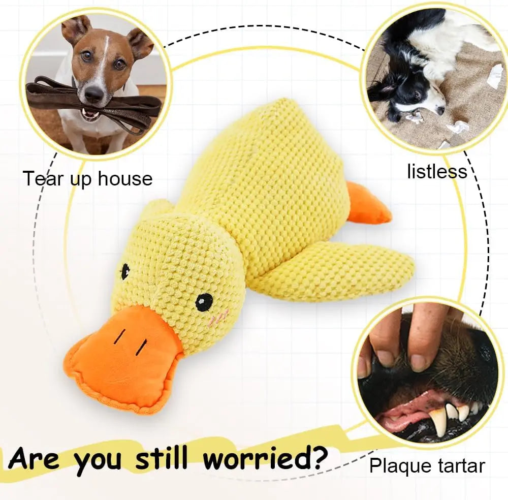 Duck Plush Dog Chew Toy