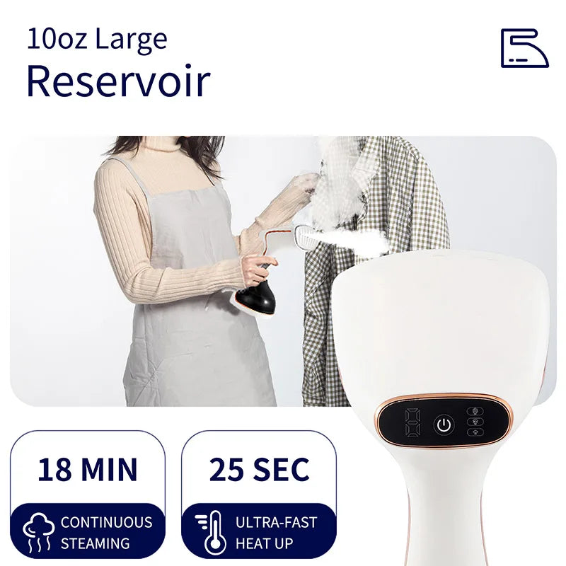 Handheld Steam Iron – 1640W Travel Steamer