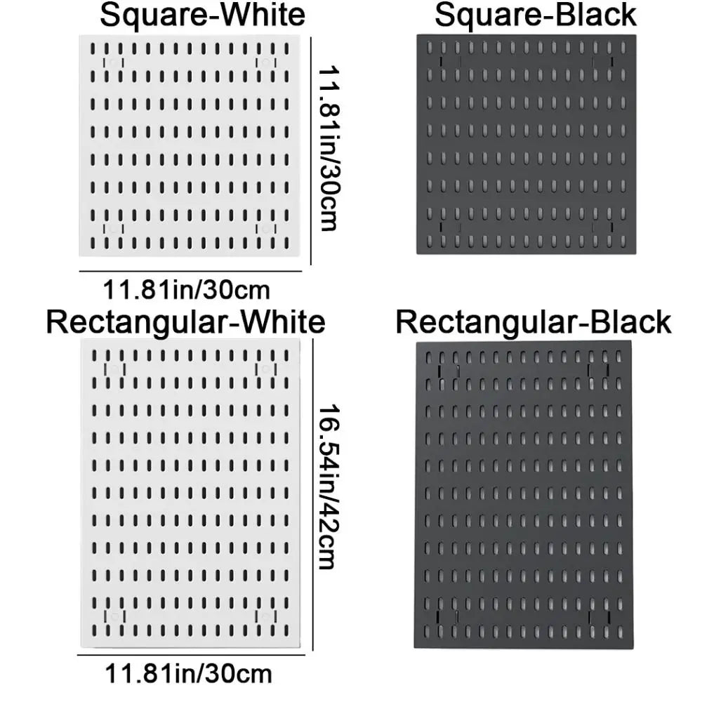 Wall-Mounted Plastic Pegboard