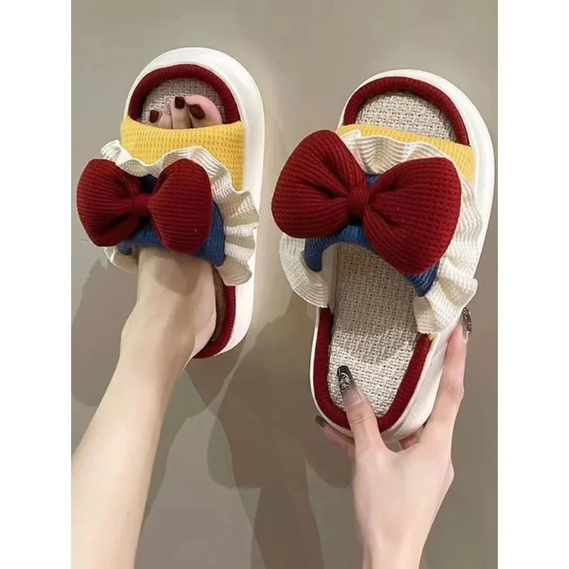 Women's Linen Slippers For Home