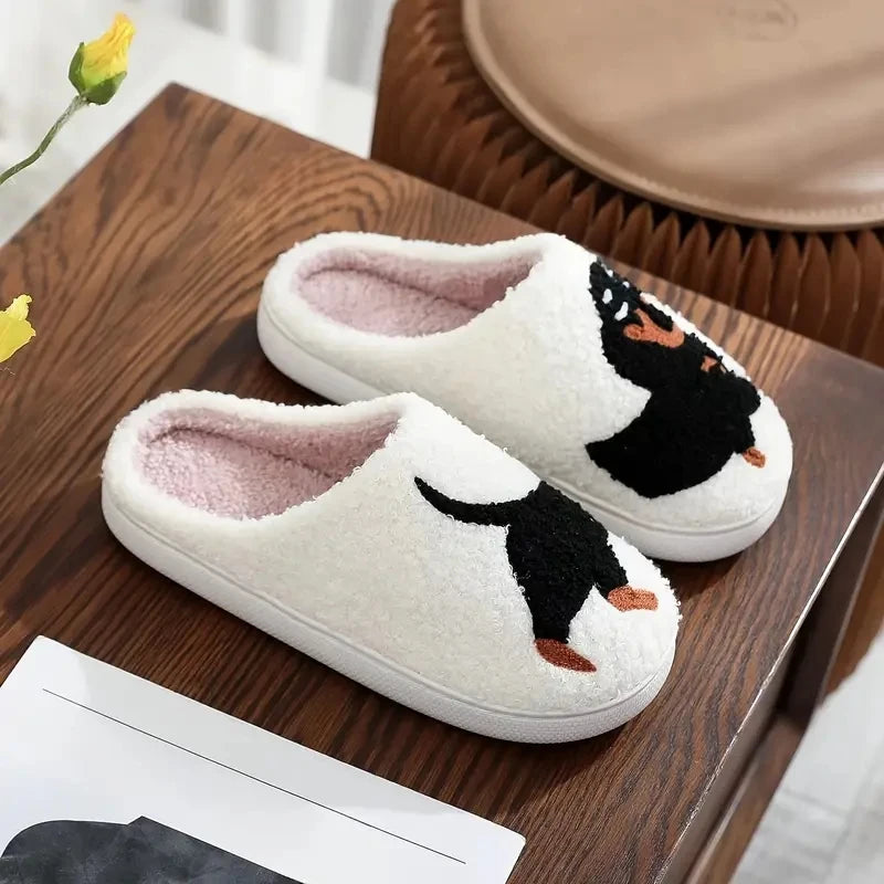 Plush Dog House Slippers