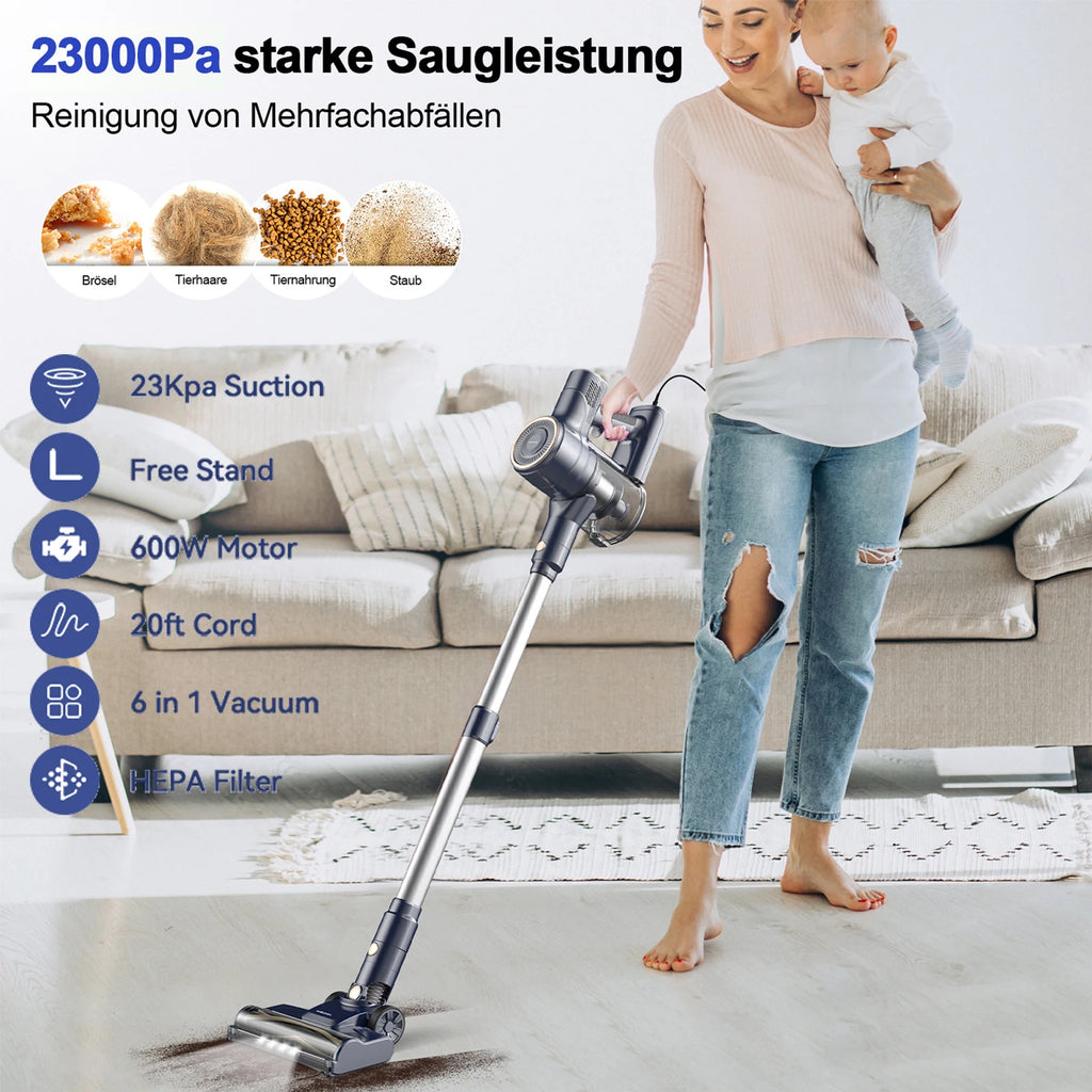 Vacuum Cleaner for Floors, Carpets & Pet Hair