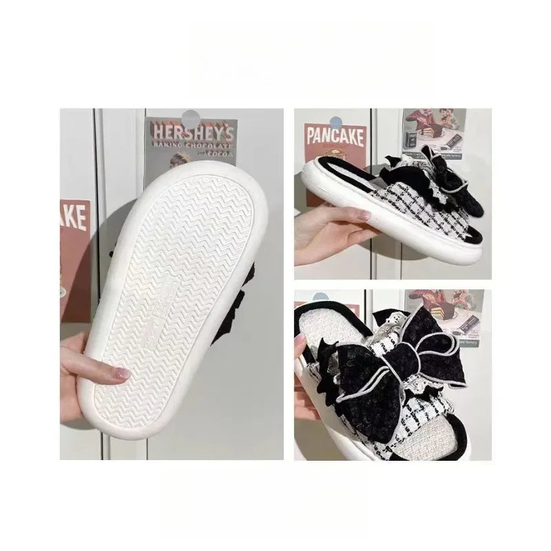 Women's Linen Slippers For Home