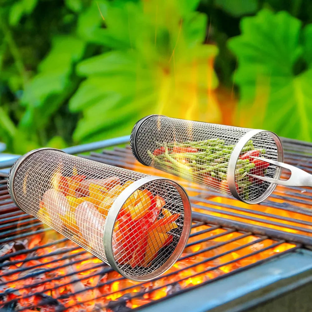 Outdoor BBQ Grill Basket