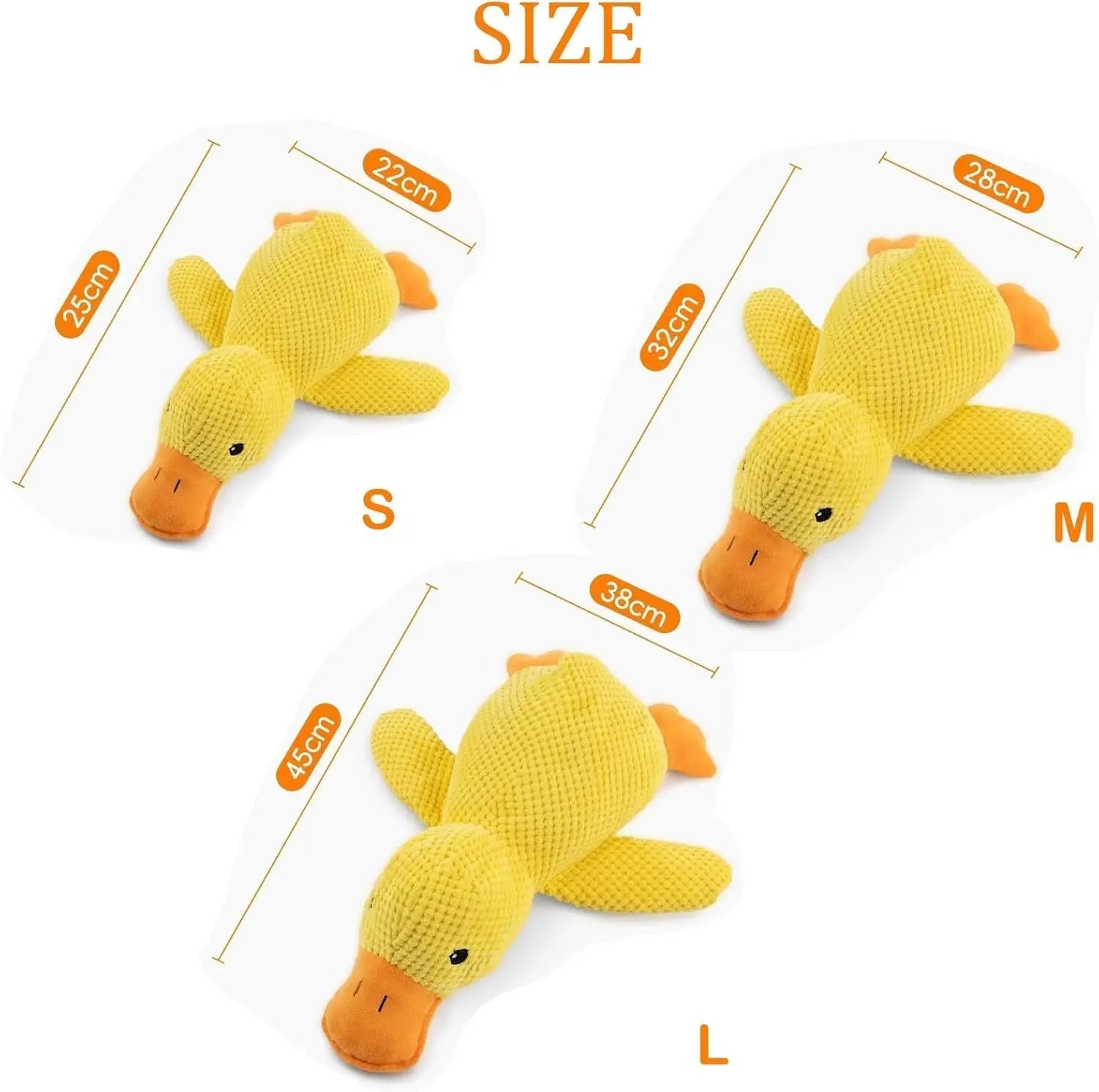 Duck Plush Dog Chew Toy