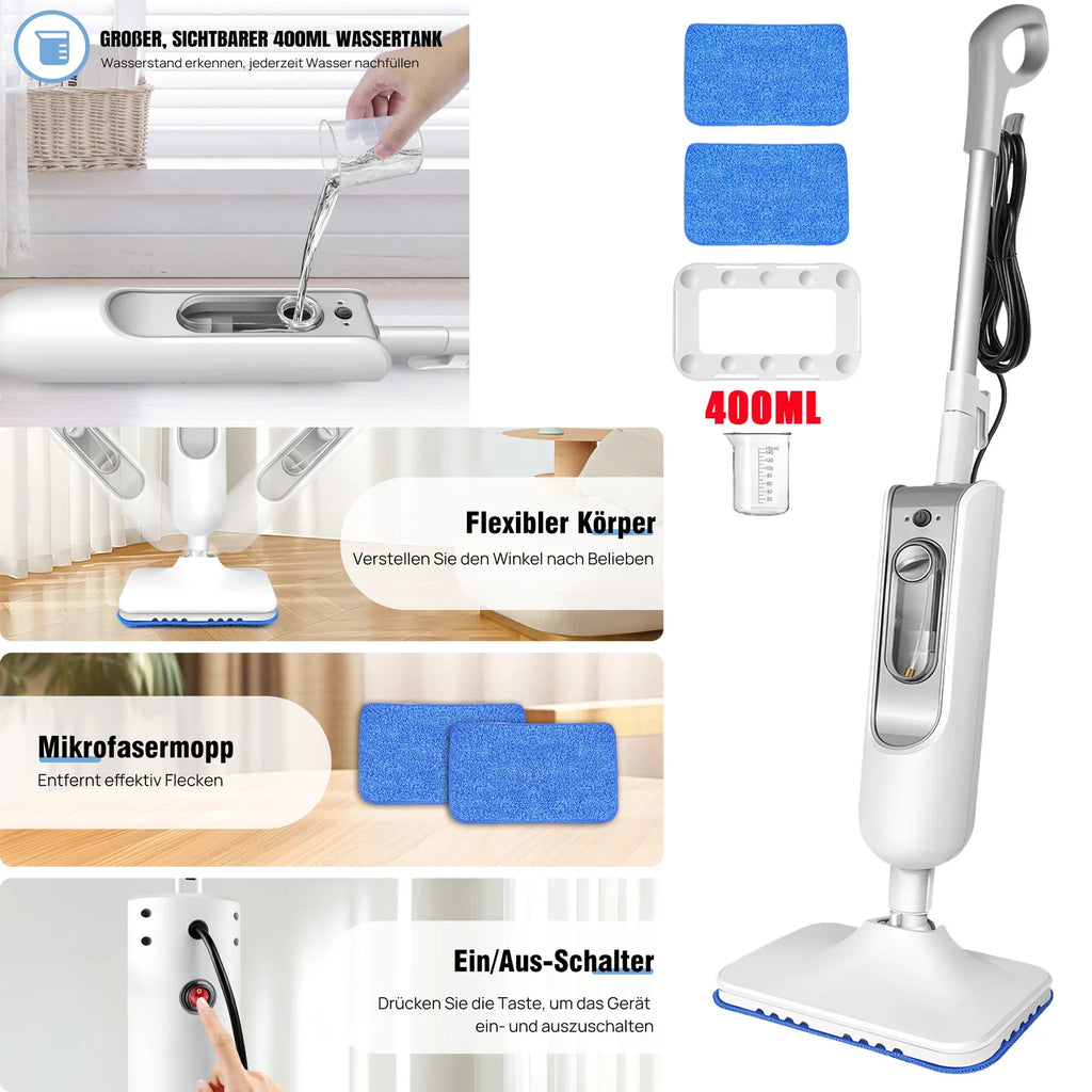 Steam Mop & Detachable Cleaner
