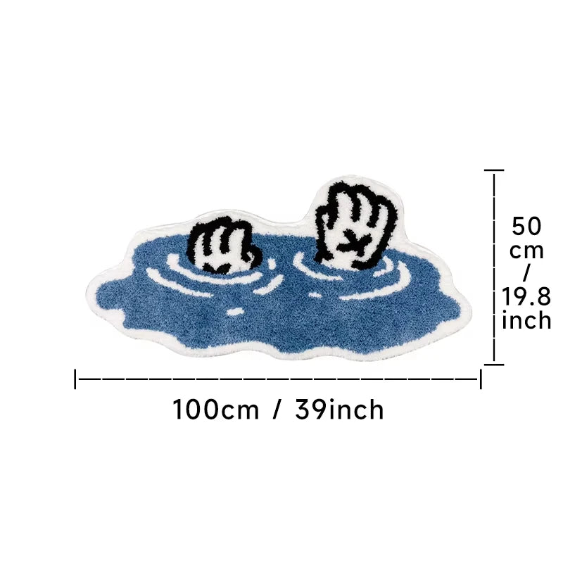 Puddle Handprint Floor Mat