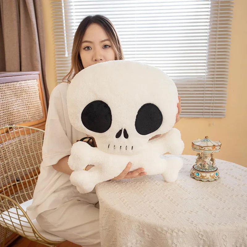 Stuffed Skull & Bone Plush Toy