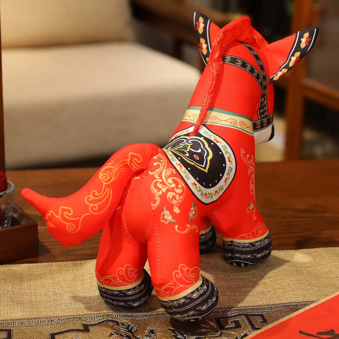 2026 Red Horse Plush Toy – New Year Festival Mascot