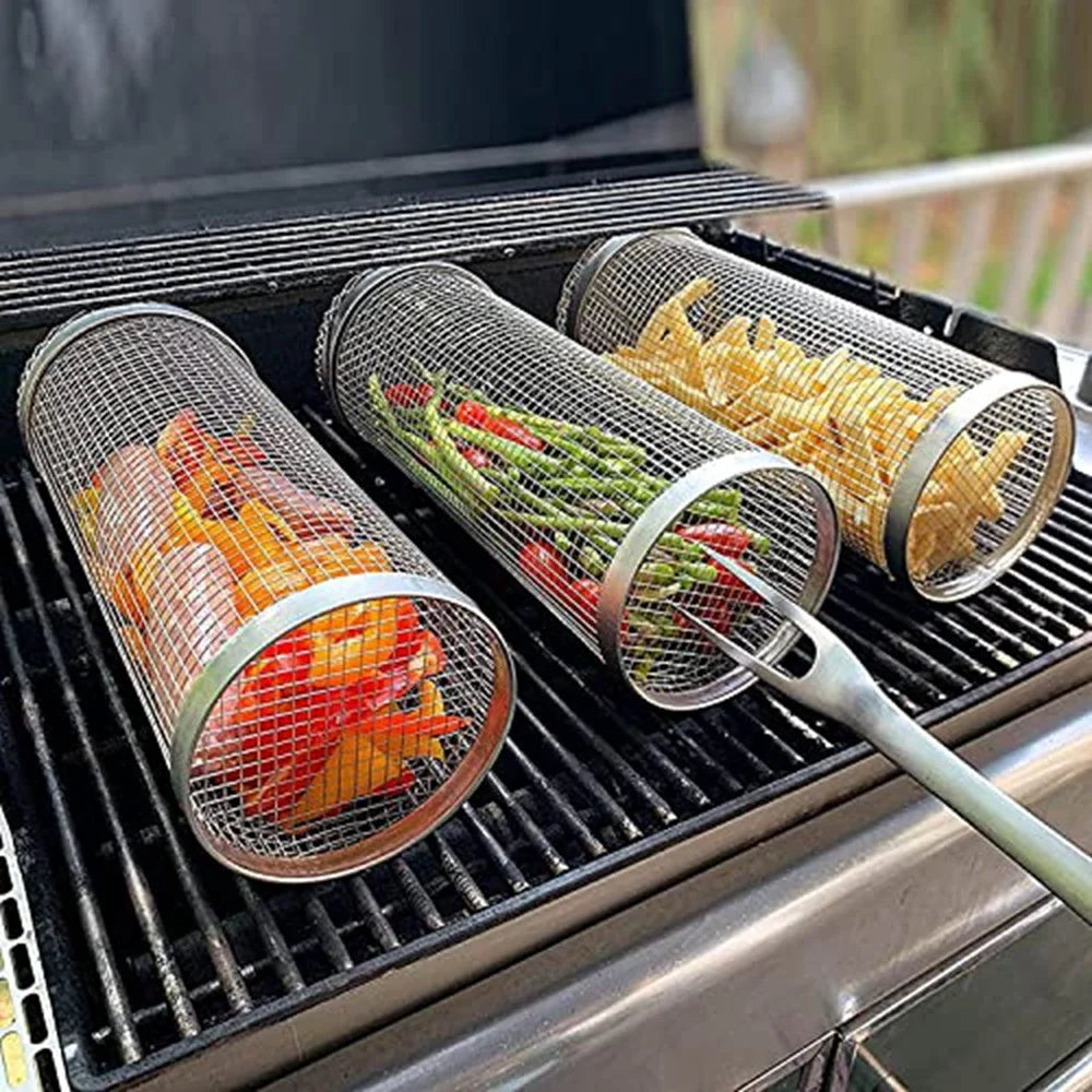 Outdoor BBQ Grill Basket